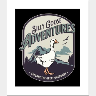 Silly Goose Back Design Posters and Art